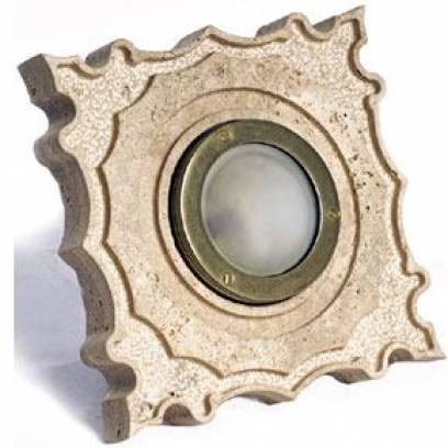 Lampada in travertino Art Nouveau